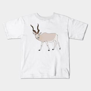 Addax endangered antelope Kids T-Shirt